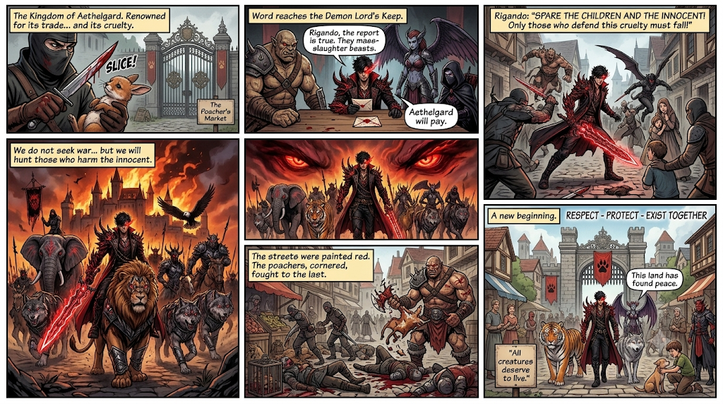 An original comic story written and illustrated by a student using AI